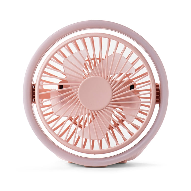 N601 180 Degree Rotating Type-C Desktop Fan with LED Ambience Light