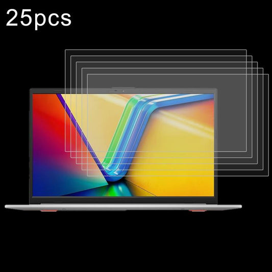 25pcs 9H 0.3mm Explosion-proof Tempered Glass Film, For ASUS Vivobook Go 14 / E1404FA 14, For ASUS Zenbook 14 OLED / UX3405MA 14, For ASUS TUF Gaming A15 FA507NVR 15.6, For ASUS Vivobook 15 M1502YA 15.6, For ASUS Vivobook Go 15 E1504FA 15.6