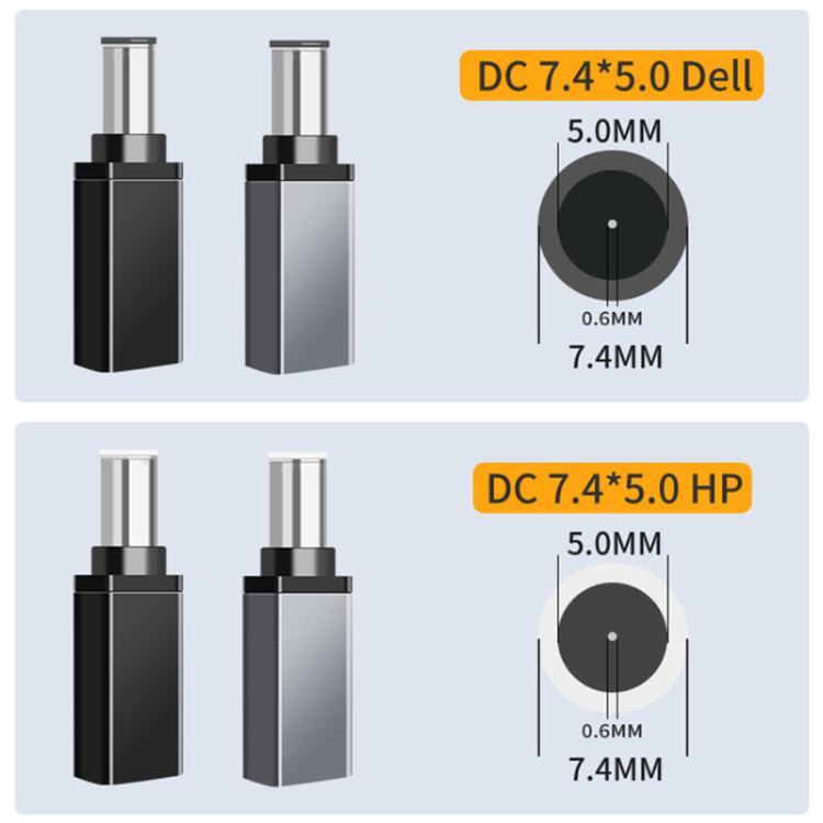1.8m 140W Type-C to DC Laptop Charging Cable, DC4.5x3.0mm For DELL, DC4.5x3.0mm For HP, DC4.5x3.0mm For ASUS, DC7.4x5.0mm For DELL, DC7.4x5.0mm For HP, DC5.5x2.1mm 28V5A, DC5.5x2.1mm 20V7A, DC5.5x2.5mm 28V5A, DC5.5x2.5mm 20V7A, DC6.0x3.7mm 20V7A
