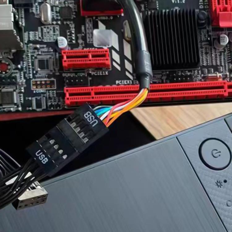 2pcs Computer Motherboard USB3.0 Adapter Cable, 20 Pin Male to 9 Pin Female, 9 Pin Male to 20 Pin Female