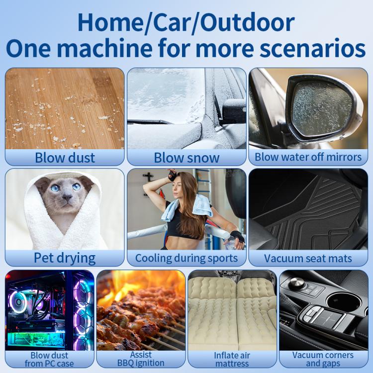 F1 Stepless Speed High-Power Turbo Handheld Fan, Dark Grey