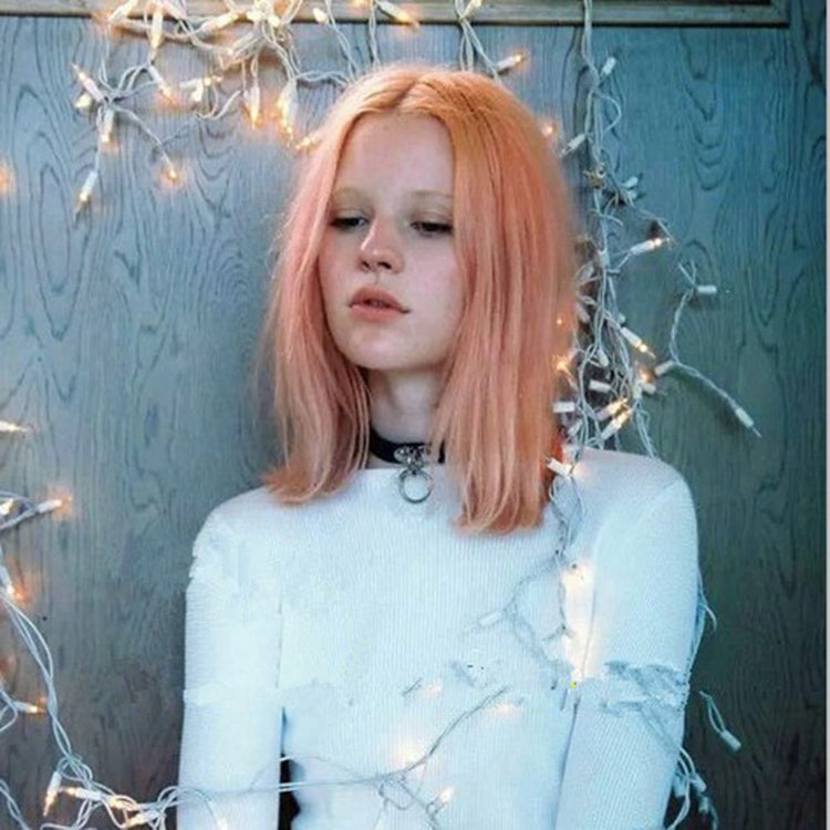 2 PCS Harajuku Punk Style Rivets Heart Lock Collar Fashion Trendy Leather Necklace, Random Color Delivery