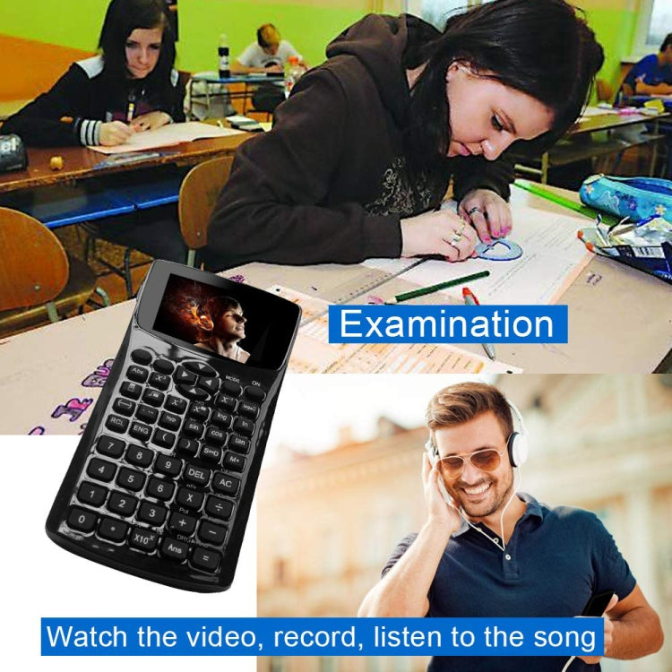 Multi-function Portable 2.4 inch Display Screen Scientific Calculator, Support Sound Recording / Radio / Music & Video Playing / Picture Browsing