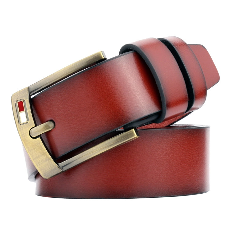 Dandali L8038 Men Casual Retro Pin Buckle Leather Belt Waistband, Length: 115cm