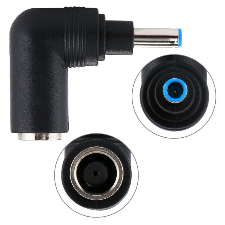 DC 4506 Male to DC 7406 Female Connector Power Adapter for HP Laptop Notebook, 90 Degree Right Angle Elbow