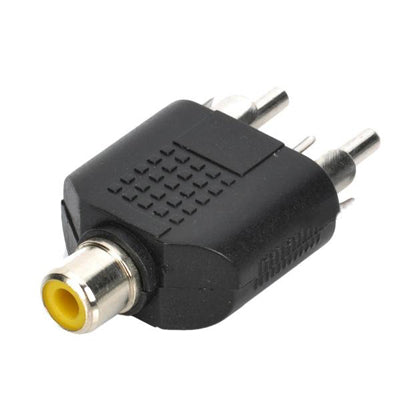 RCA Female to Dual Male Splitters (100 Pcs in One Package, the Price is for 100 Pcs)