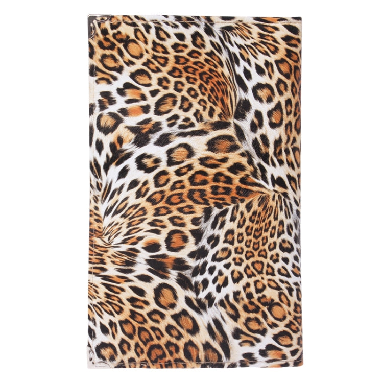 Foldable Trendy Panther Patterned Cosmetic Brush Case Bag Kit Set for Ladies / 12pcs Brushes Facial Care Product