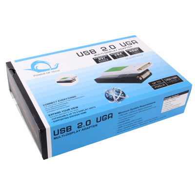 USB 2.0 to DVI / VGA / HDMI Display Adapter, Support Full HD 1080P, Expandable up to 6 Display Units
