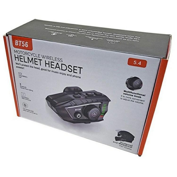 BT56 Rhythm Light Effects Motorcycle Helmet Headphone Bluetooth-Compatible Music Headset