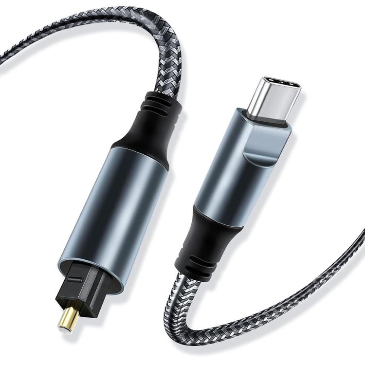 JUNSUNMAY Male USB Type-C to Male Toslink Optical Audio SPDIF Cable
