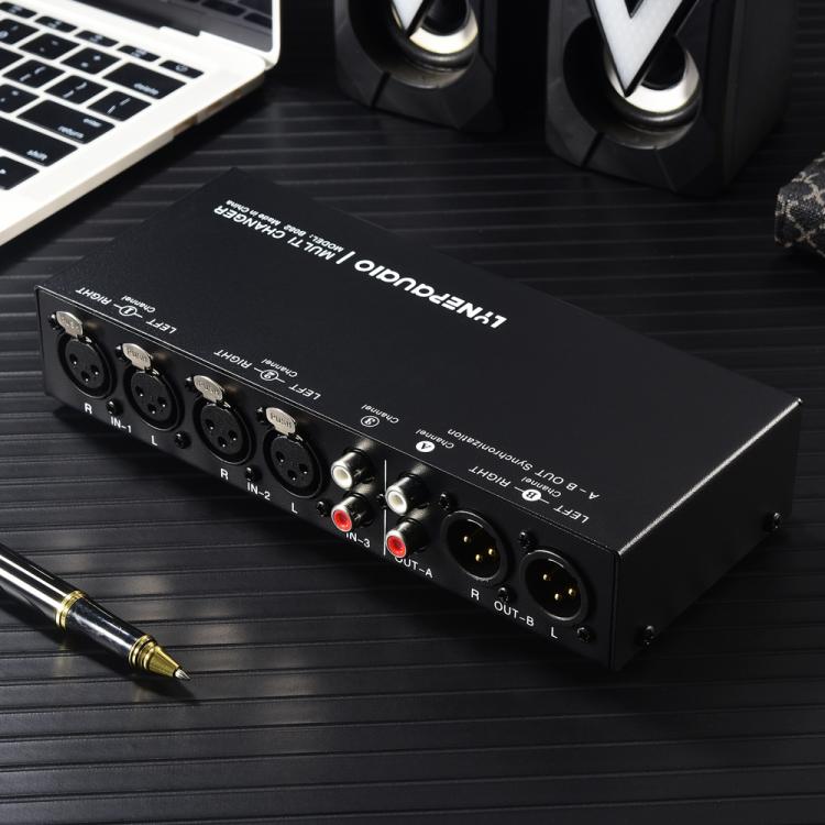 B082 3 Input 3 Output Audio Signal Selector Balanced Line Switcher