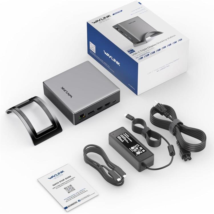 WAVLINK UMD27PRO 8K 30Hz / 4K 144Hz 140W PD HUB Adapter, US Plug, EU Plug, UK Plug, AU Plug