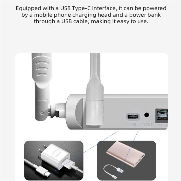 CPF907-L American Version 4 Antennas Single WAN Port WiFi6 Home Use Router 4G LTE WiFi Router, US Plug, EU Plug