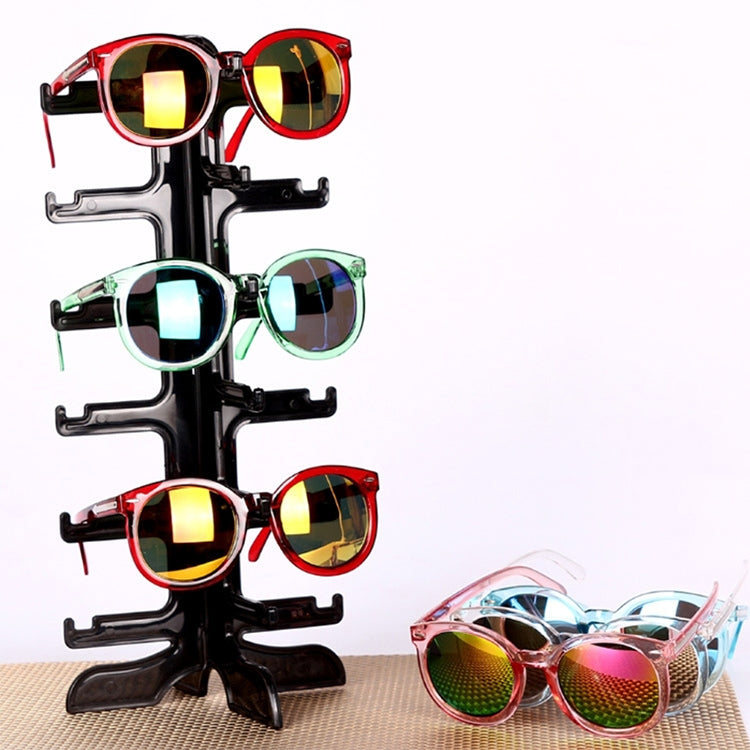 Jewelry Organizer Stand 6 level Plastic Sunglasses Eyeglass Glasses Frame Rack Display Stand