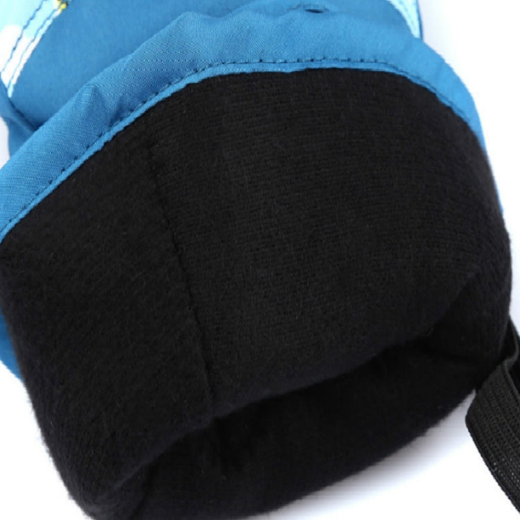 Children Full Finger Ski Gloves Waterproof Padded Warm Riding Gloves