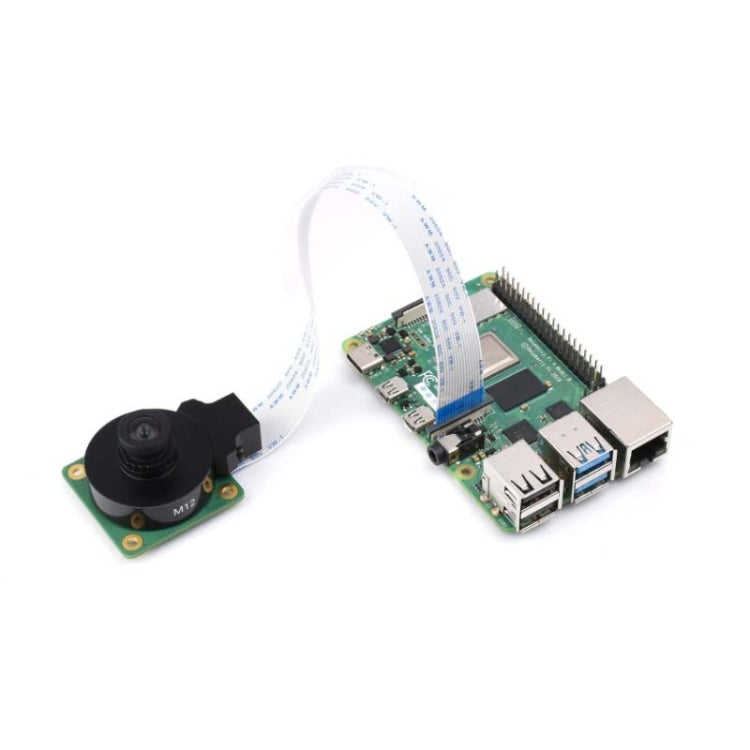 Waveshare WS1053516 High Resolution Lens 16MP, 105 Degree FOV, 3.56mm Focal length, For Raspberry Pi Camera M12 23966, 23966