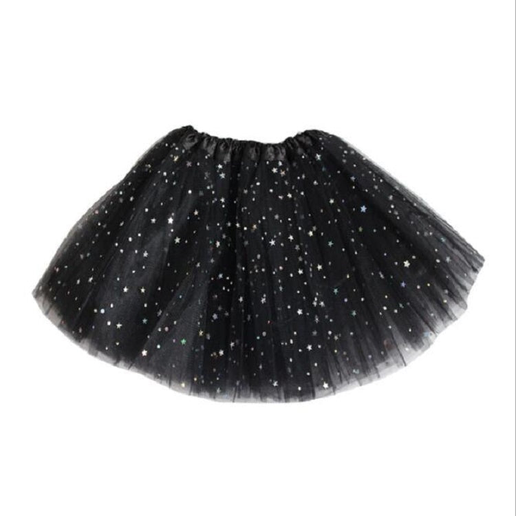 Girls Stars Sequins Mesh Tutu Skirt Costumes
