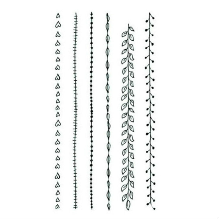 10 PCS Classic Black Waterproof Temporary Tattoo Sticker