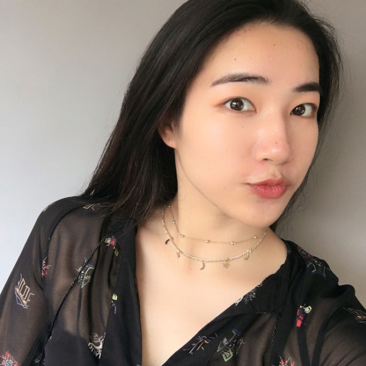 5 PCS Simple Double Moon Star Short Necklace