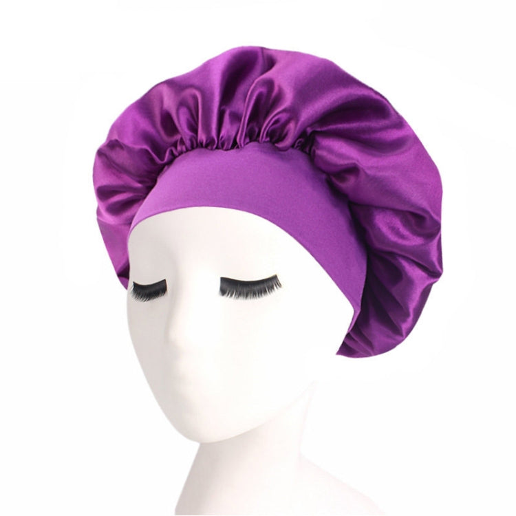 2 PCS TJM-301 Night Cap With Wide Brim And Elasticity Headband Ladies Chemotherapy Cap Hair Care Hat