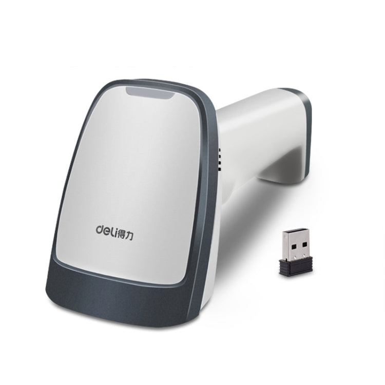 Deli Wired And Wireless Scanner Drugstore Supermarket Catering Logistics Cash Register Scanner, 14882W (Black), 14882W (White)