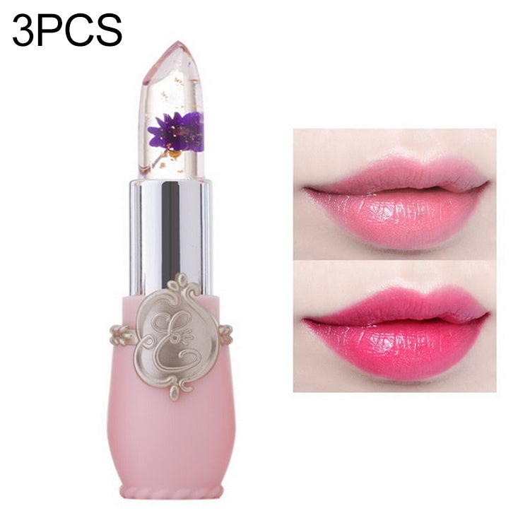 Transparent Changed Color Moisturizer Jelly Flower Long-lasting Lipbalm