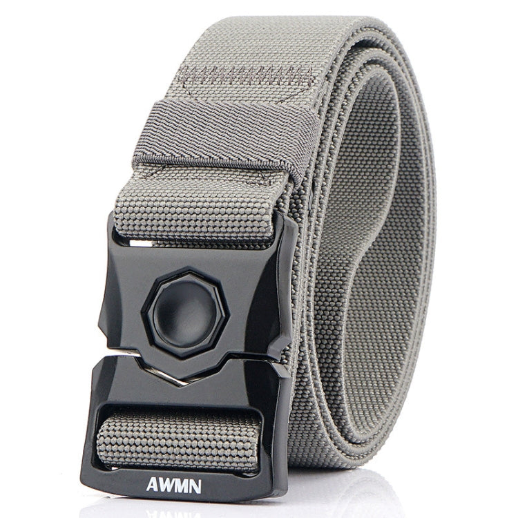 AWMN Outdoor Men Versatile Buckle Elastic Belt, Length: