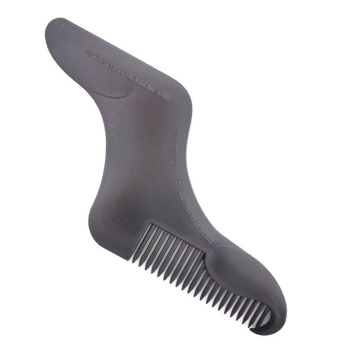 5PCS Beard -Shaped Template Comb Beard Shaped Comb Color Random Delivery, Style: