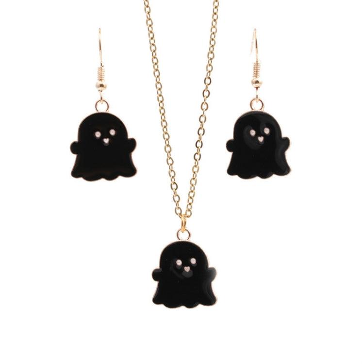 Halloween Jewelry Alloy Ghost Earrings Necklace