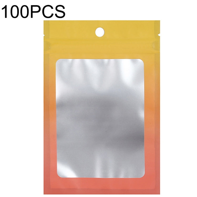 100PCS Aluminum Foil Ziplock Bag Jewelry Data Cable Sealed Packaging Bag, Size: