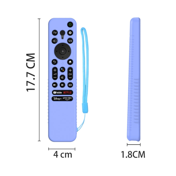 Y56 Voice Remote Silicone Anti-Fall Protective Case For Sony RMF-TX800U/C/P/T/900U, For Sony RMF-TX800U/C/P/T/900U(Blue), For Sony RMF-TX800U/C/P/T/900U(Red), For Sony RMF-TX800U/C/P/T/900U(Luminous Blue), For Sony RMF-TX800U/C/P/T/900U(Luminous Green)