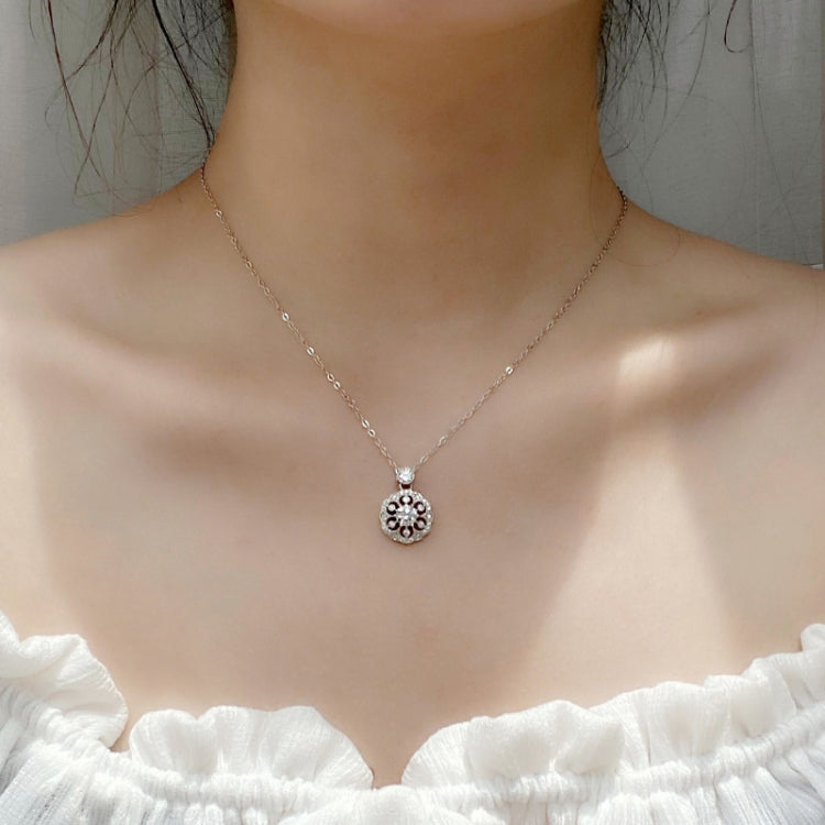 XMA008 Cherry Necklace 925 Silver Mosan Diamond Collarbone Pendant, XMA008