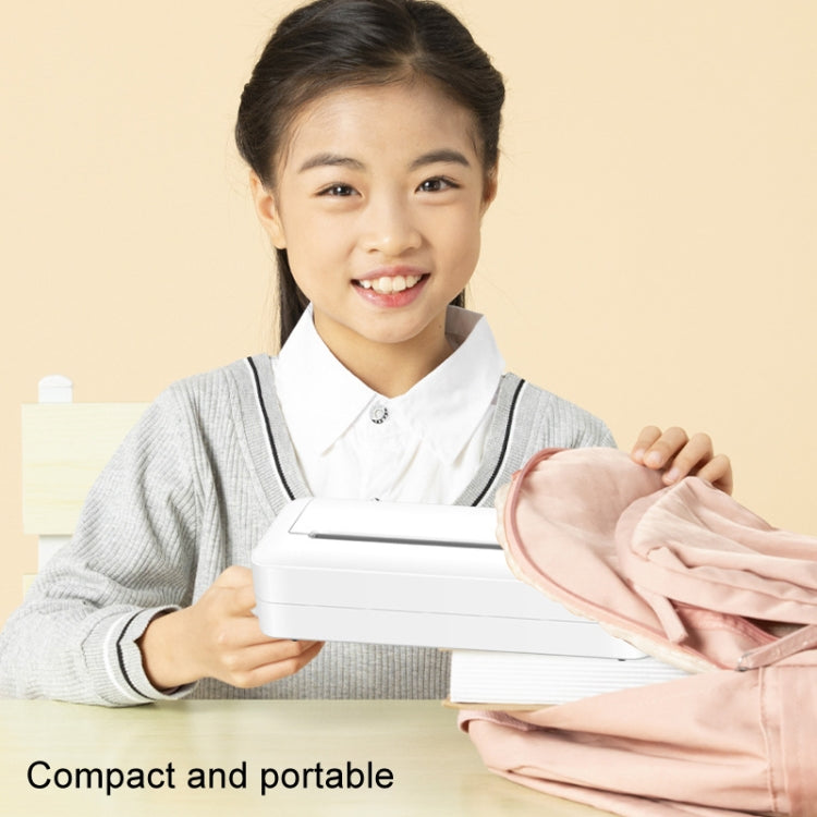 Bluetooth Connection Inkless A4 Printer Portable Mini Student Office Home Photo Printer, X8