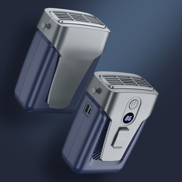 Outdoor Portable Waist High Wind Leafless Hanging Neck Fan With Power Function