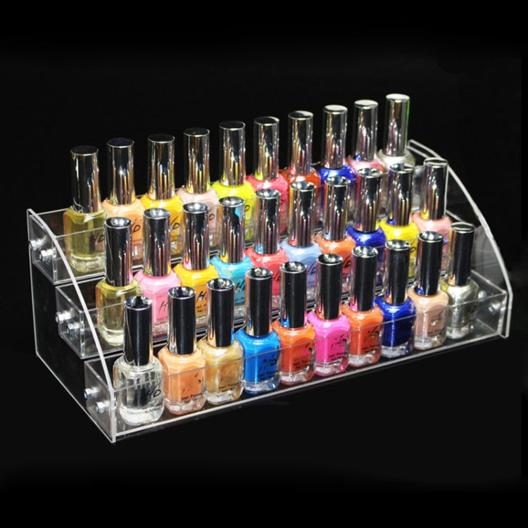 Acrylic Nail Polish Display Rack Transparent Ladder Stand Cosmetic Essential Oil Bottle Holder, 2 Layers, 3 Layers, 5 Layers, 6 Layers, 7 Layers