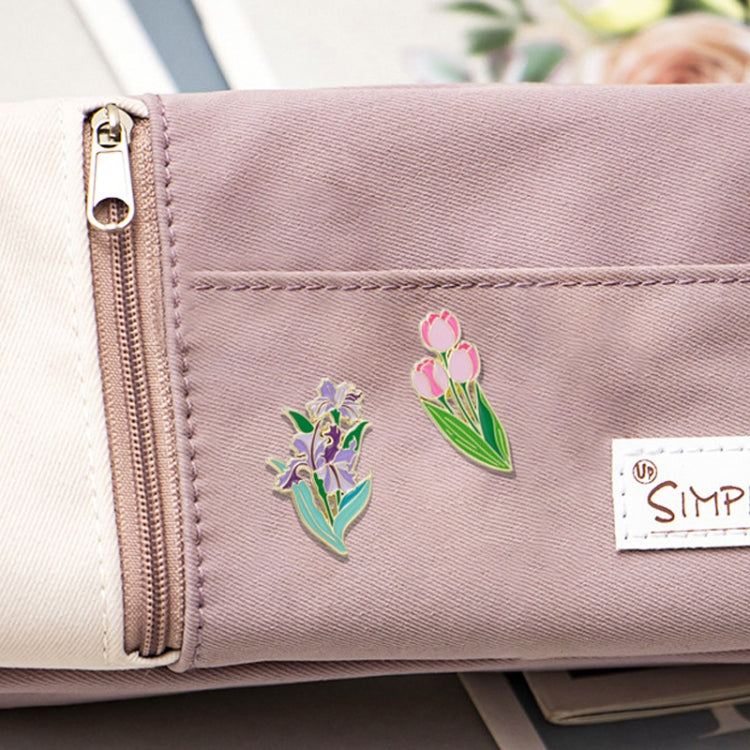 Cartoon Plant Flower Alloy Enamel Badge Garden Style Sunflower Clothing Bag Brooch Ornament