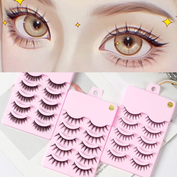 5pairs / Set Little Devil Natural Portable Single Cluster Manga Imitation Eyelashes
