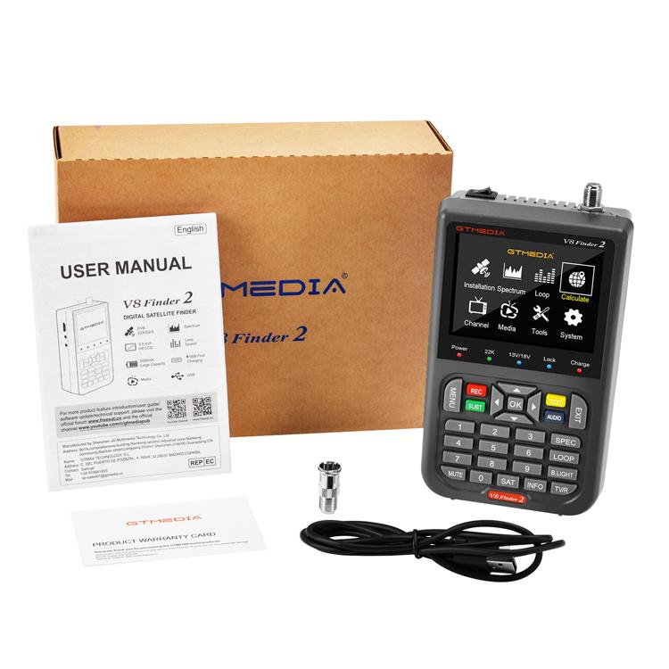 GTMedia Full HD Digital Satellite Finder With 3.5 Inch LCD Screen, Without Bag