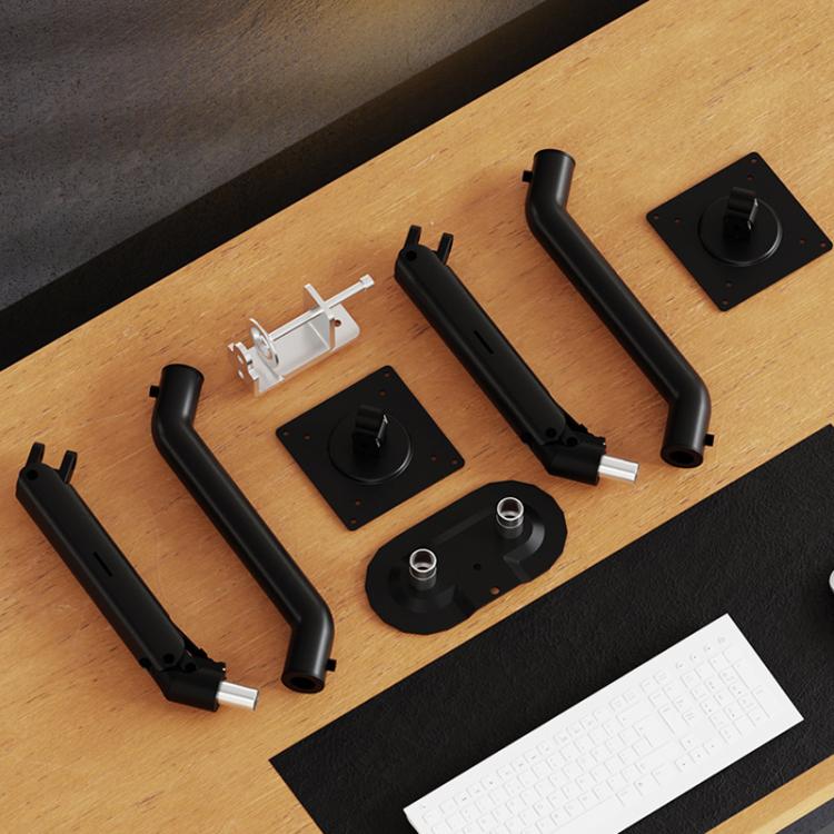 17-32 Inch Dual Monitor Mount Gas Spring 360 Degree Heavy Duty Floating Desk Arm