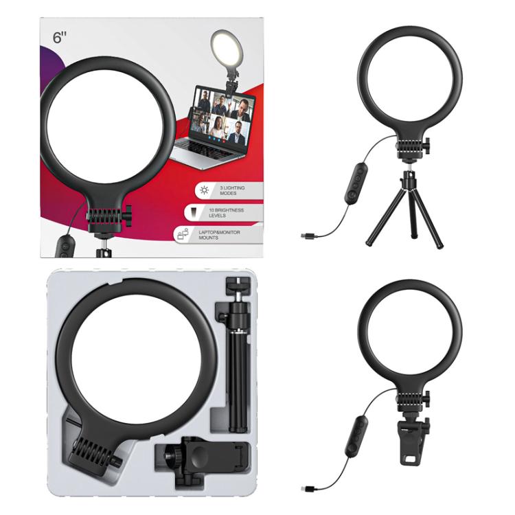 Live Streaming Fill Light Selfie Desktop Photography Light Laptop Clamp Fill Lamp Set