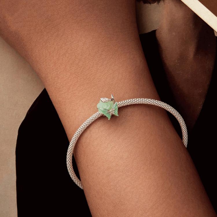 S925 Sterling Silver Rose Butterfly Beads Jewelry Animal Beads