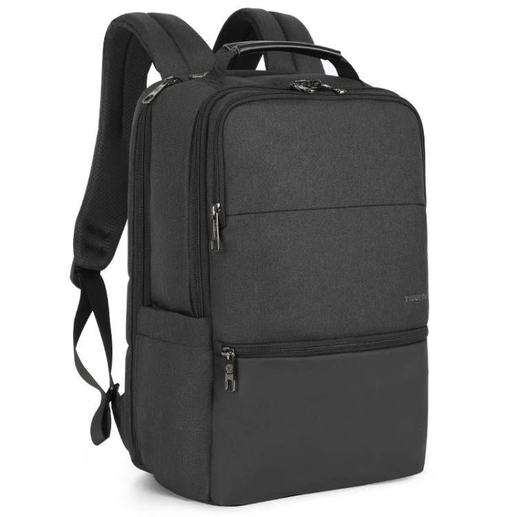 Men Anti-Theft Laptop Backpack with USB Charging Port, Headphone Hole & Comfort Shoulder Straps for Travel, Work Commute