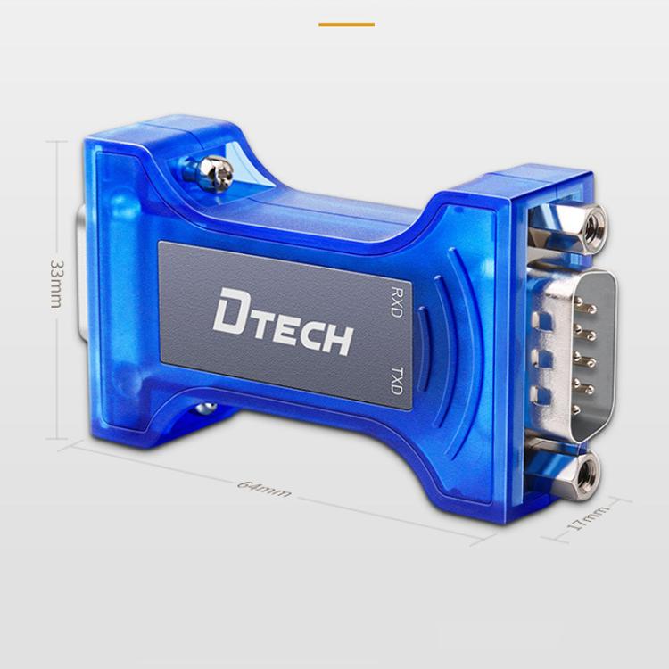 DTECH RS232 To RS485 Bi-Directional Converter With Surge & Transient Protection - Opto-Isolated Passive Interface