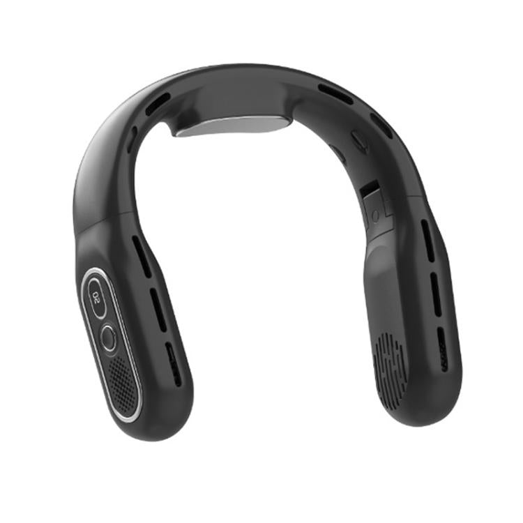 Outdoor Digital Display Folding Silent Neck-Mounted Bladeless Fan