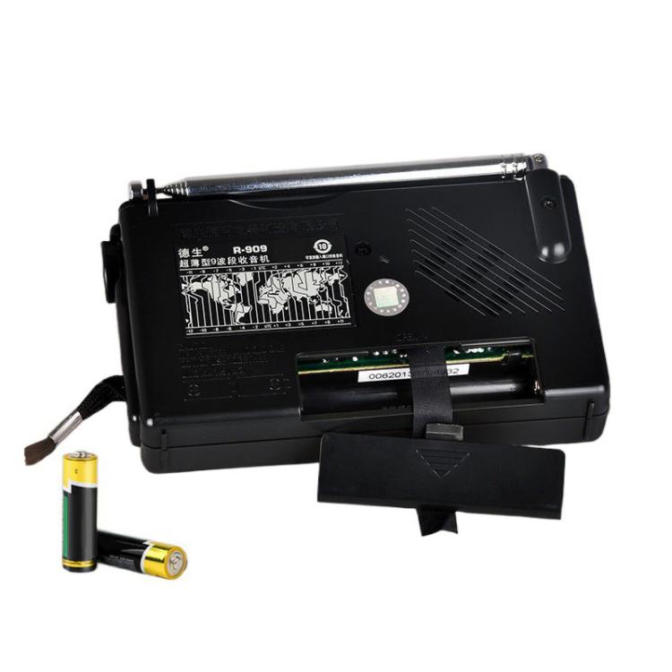 TECSUN R-909 AM FM SW 9-Band Pocket Mini Portable Radio, R-909