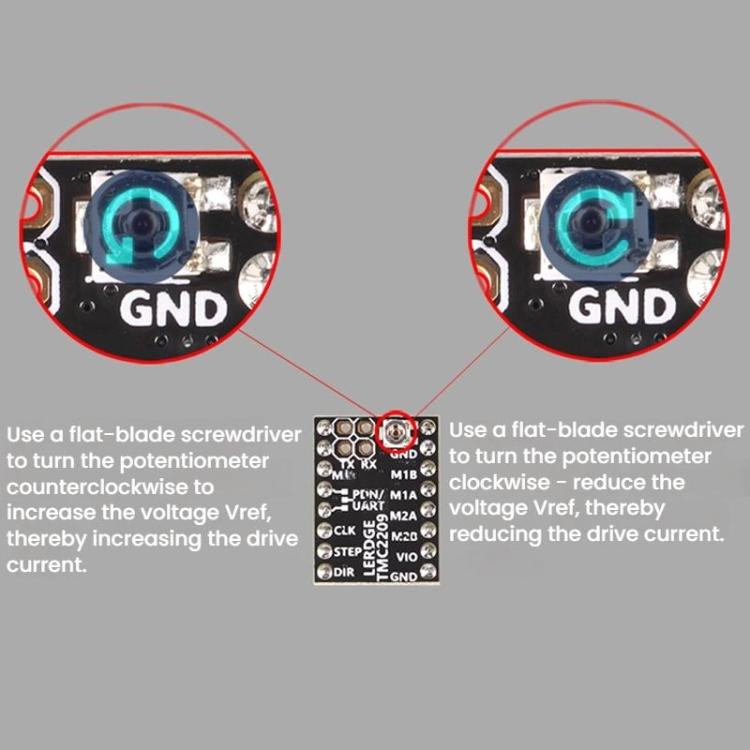 TMC2209 Driver High-Current High-Microstepping Replacement For 2208, A4988, LV8729 3D Printer Accessory
