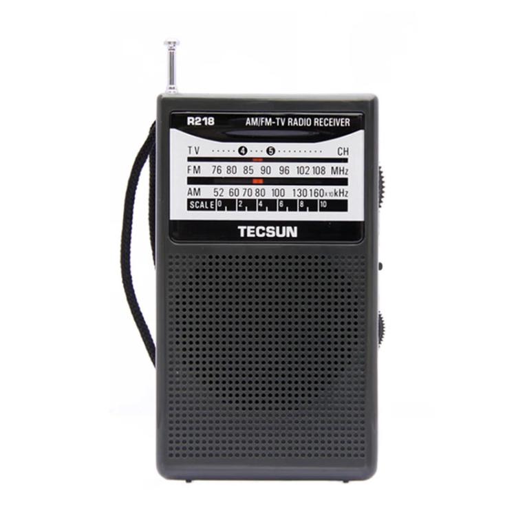 TECSUN R-218 FM/AM/Campus Broadcast Radio Portable Pocket Analog Dial Radio