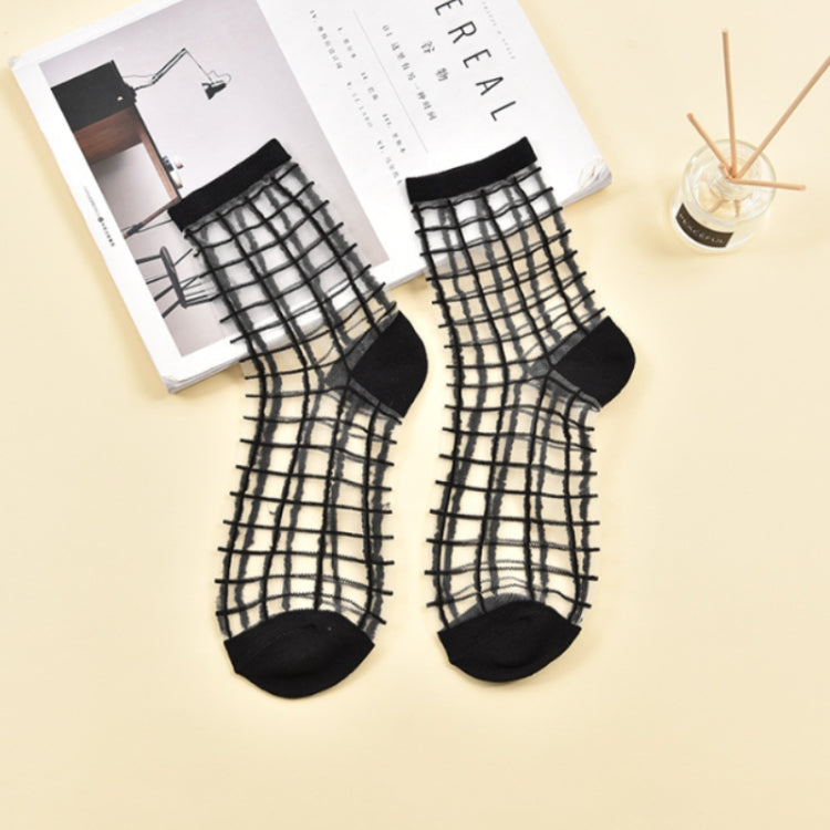 10 Pairs Sexy Lace Mesh Fiber Transparent Stretch Socks