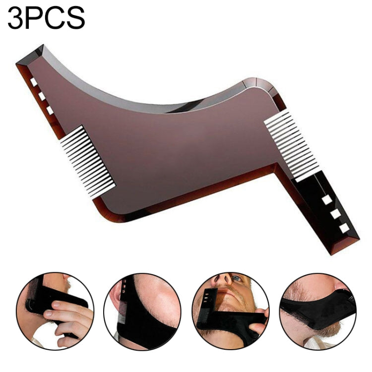 Double-sided Beard Comb Molding Template Tool Beard Shaping Styling Tool With Inbuilt Comb