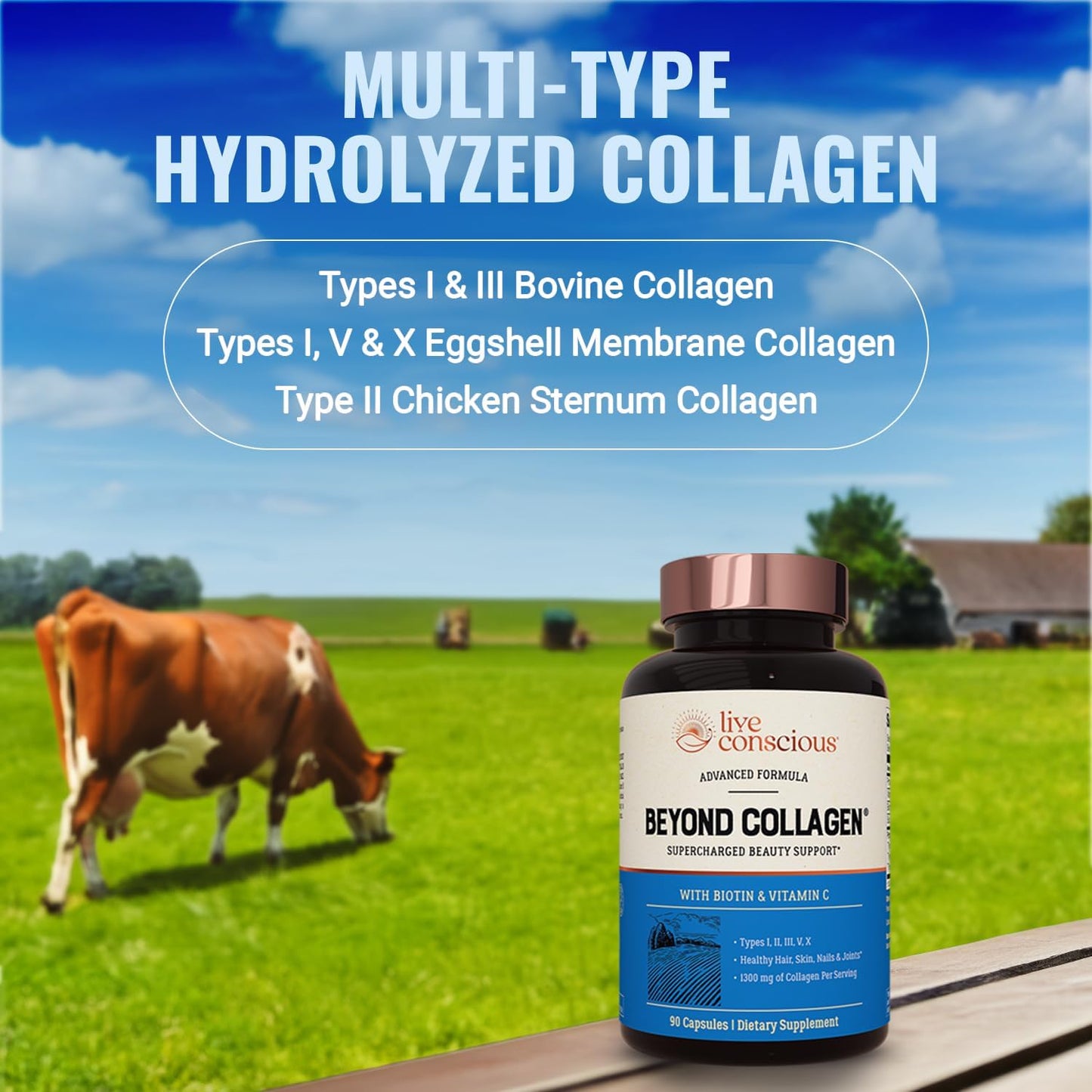 Beyond Collagen — With Biotin & Vitamin C, 90 Capsules